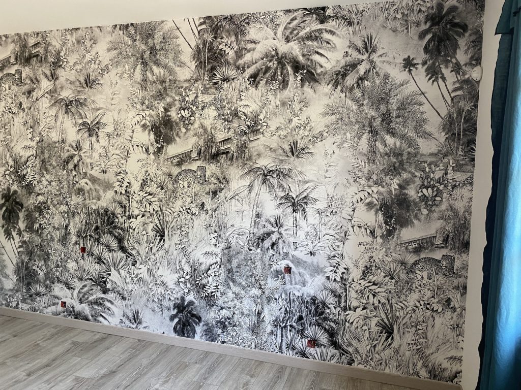 photo angle interieur papier peint chambre